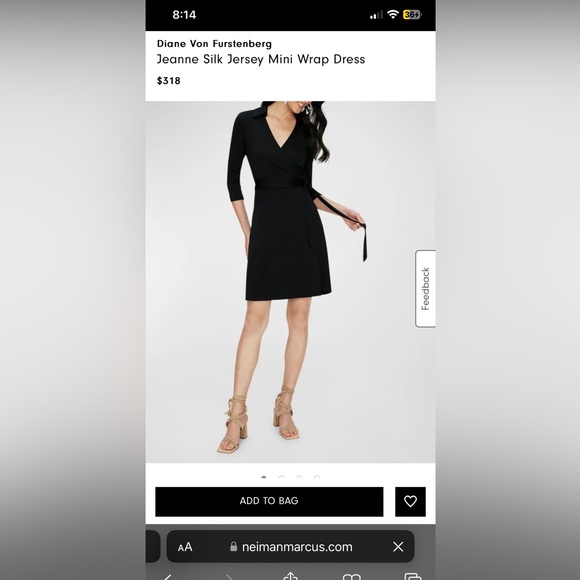 Like New Diane Von Furstenberg Jeanne Silk Jersey Midi Wrap Dress - Picture 1 of 4